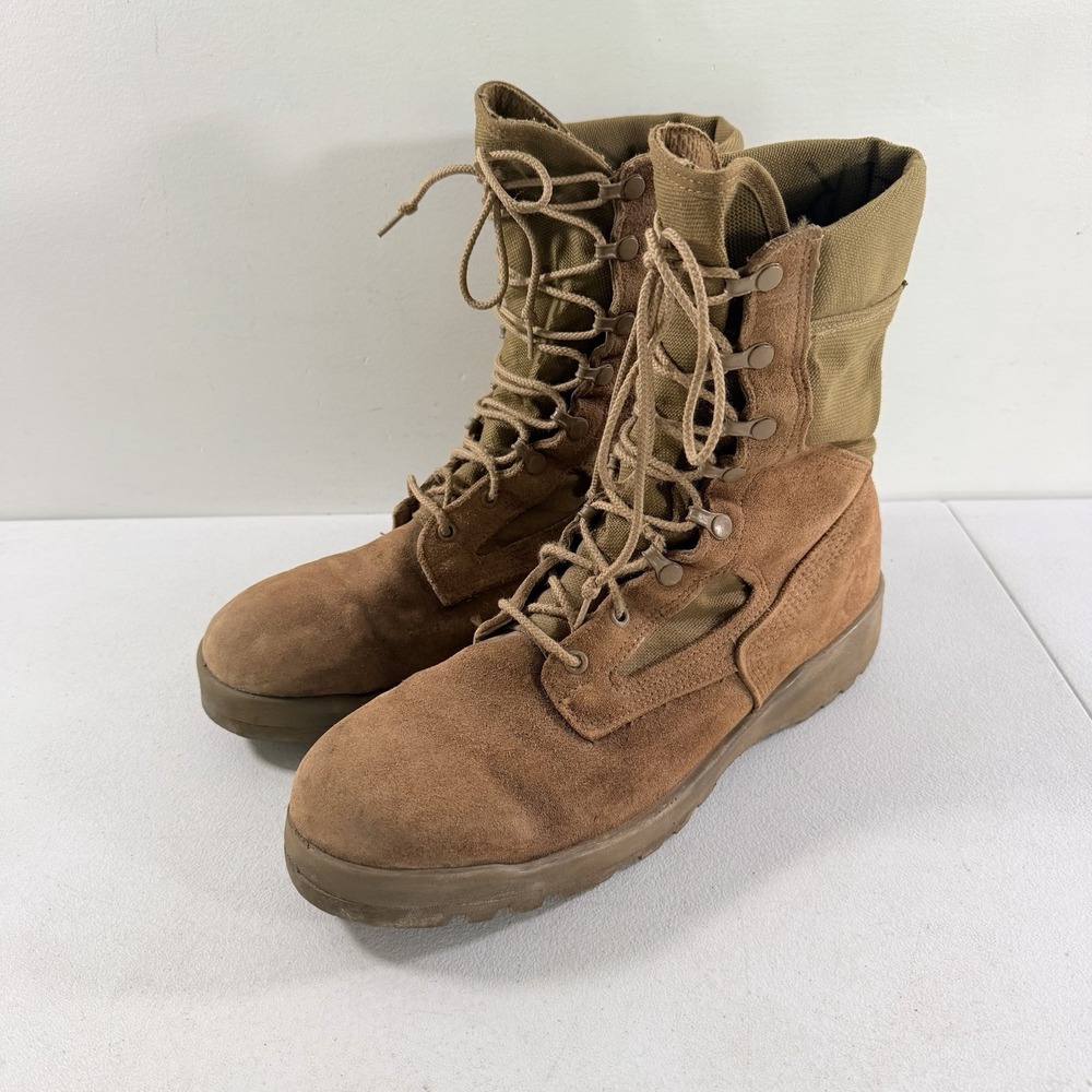 Belleville USMC Hot Weather Combat Boots Coyote Brown Size 10.5 R Vibram Goretex